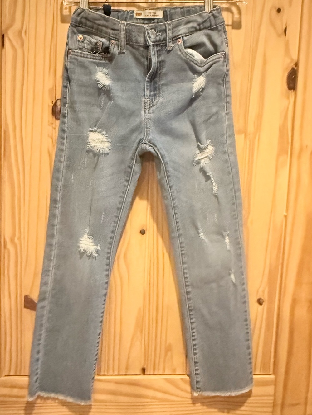 Levi's Light Blue Distressed Kids Jeans
